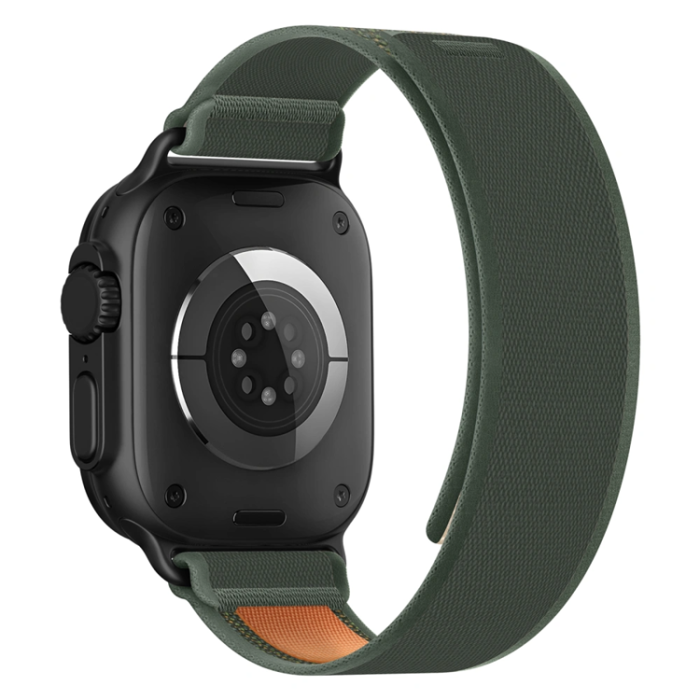 Tech-Protect - Tech-Protect Apple Watch (44/45/46/49mm) Armband Nylon Elite - Grön/Orange