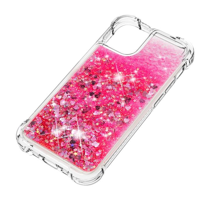 OEM - Drop-Proof Glitter Sequins Skal till iPhone 13 Pro - Rosa