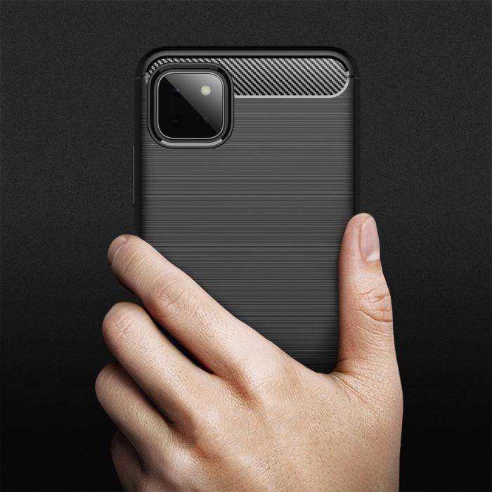 A-One Brand - TPU Carbon Skal Galaxy A22 5G - Svart