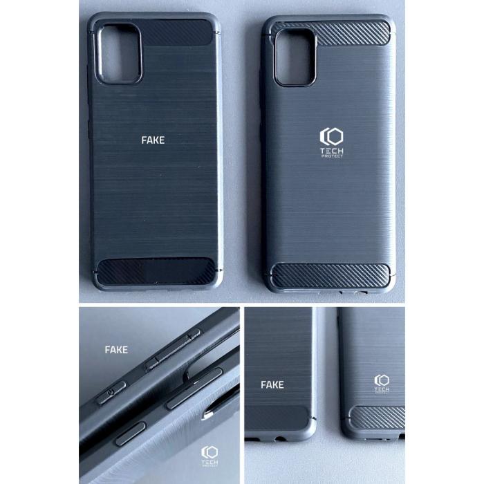 A-One Brand - TPU Carbon Skal Galaxy A22 5G - Svart