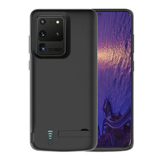 A-One Brand - Galaxy S20 Ultra Batteriskal Kickstand 6000mAh - Svart
