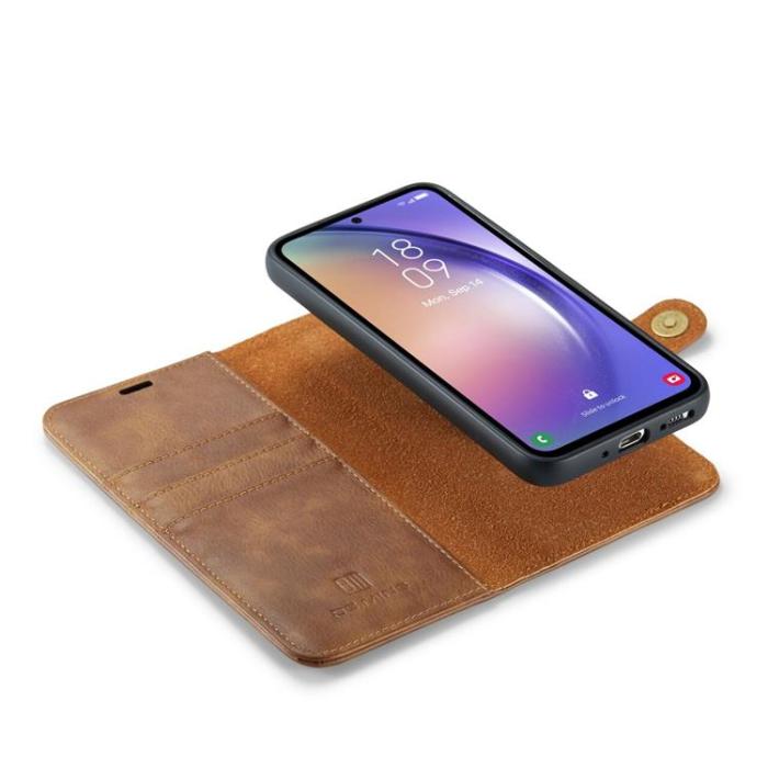 DG.MING - DG.MING Galaxy S23 FE Plånboksfodral Äkta Läder 2in1 - Brun