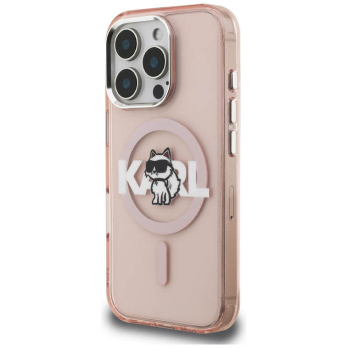 KARL LAGERFELD - KARL LAGERFELD Mobilskal För iPhone 16 Pro MagSafe IML Choupette Sketch