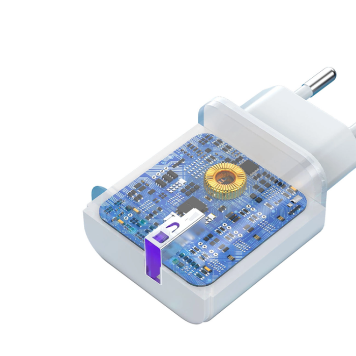 Dudao - Dudao Väggladdare A20EU USB-A 18W + Micro USB Kabel - Vit