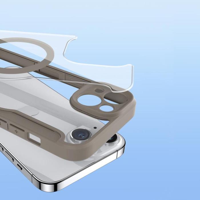 Dux Ducis - Dux Ducis iPhone 14 Plus Plånboksfodral Magsafe Skin X Pro - Beige
