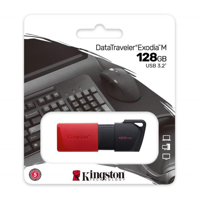 OEM - Kingston DataTraveler Exodia M 128GB USB-Pendrive Röd