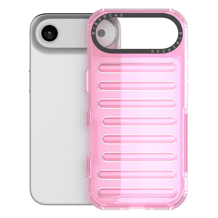 A-One Brand - iPhone 17 Air Mobilskal Stripe Design Detachable - Ljusrosa