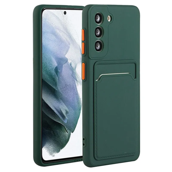 OEM - Galaxy S23 Mobilskal Korthållare TPU - Midnight Grön