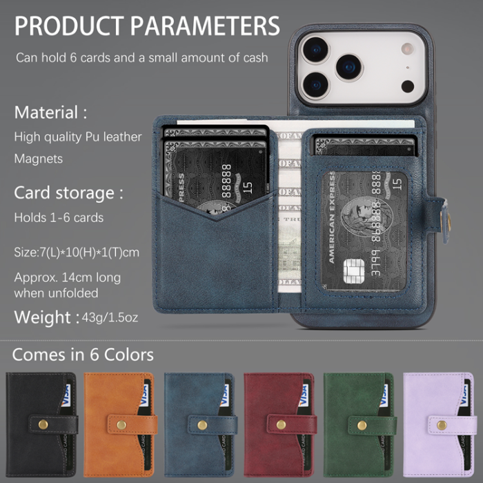 A-One Brand - iPhone 17 Pro Mobilskal MagSafe Detachable Korthållare