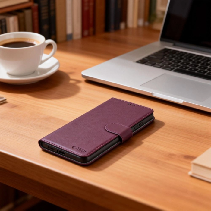 Tech-Protect - Tech-Protect Plånboksfodral För Galaxy A27 - Mulberry