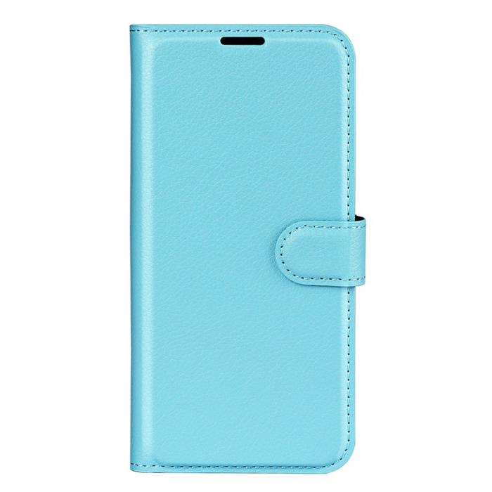OEM - Litchi Samsung Galaxy S26 Plånboksfodral Konstläder Stötskydd - Blå