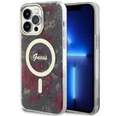 Guess - Guess Mobilskal till iPhone 14 Pro Max MagSafe Flower - Gr&ouml;n