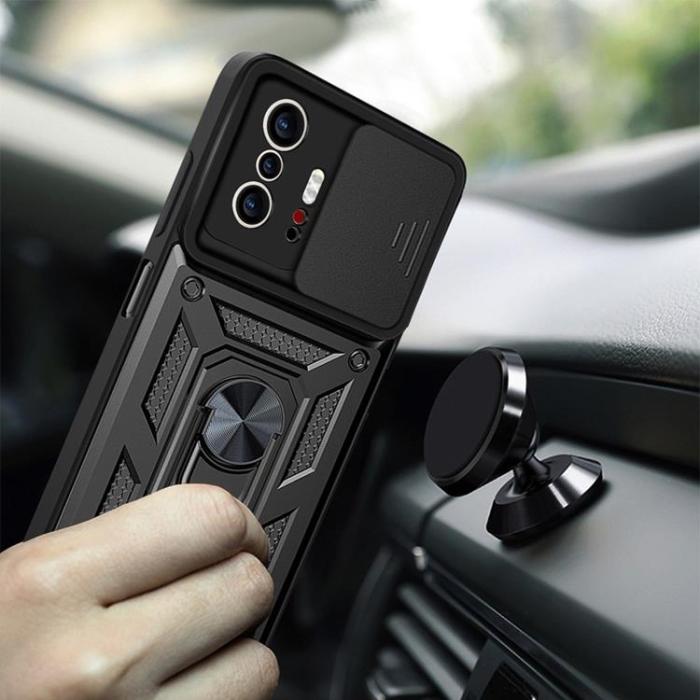 A-One Brand - CamShield Ring Holder Skal Xiaomi 11T / 11T Pro - Svart