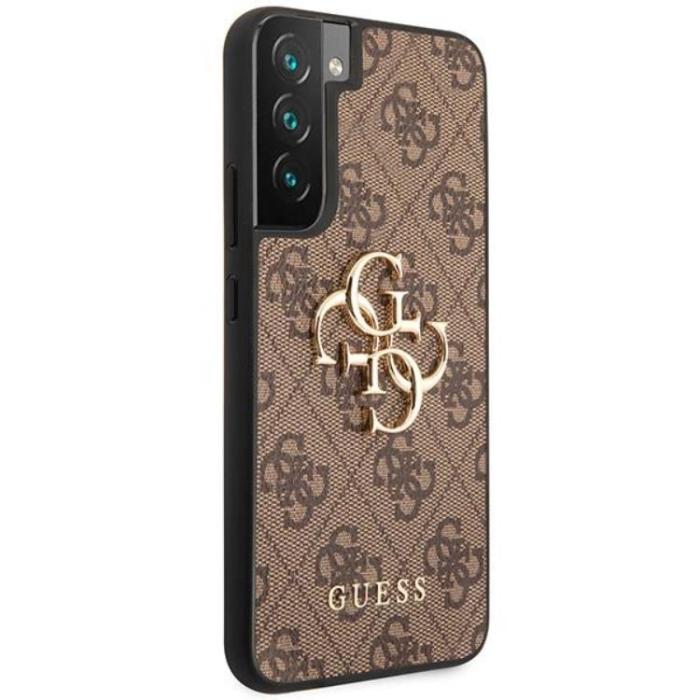 Guess - Guess Galaxy S23 Skal Big Metall Logo - Brun