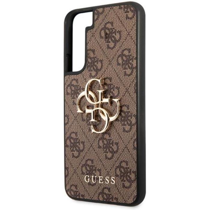 Guess - Guess Galaxy S23 Skal Big Metall Logo - Brun