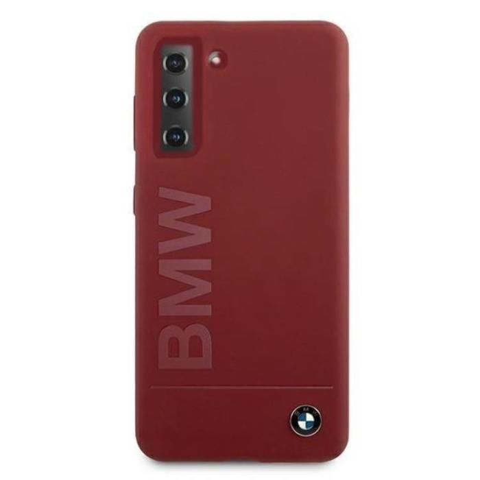 BMW - BMW Silicone Signature Logo Skal Galaxy S21 5G - Röd