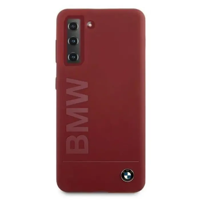 BMW - BMW Silicone Signature Logo Skal Galaxy S21 5G - Röd