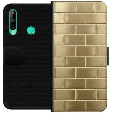 iSecrets - Plånboksfodral till Huawei P40 lite E med Gyllene Murstenar