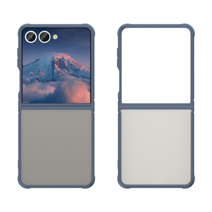 A-One Brand - Galaxy Z Flip 7 Mobilskal Drop Proof Frosted Translucent - Blå