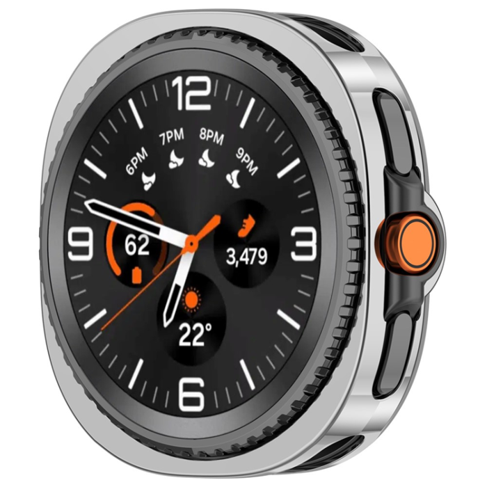 A-One Brand - Galaxy Watch 8 Classic (46mm) Skal TPU Electroplating - Silver