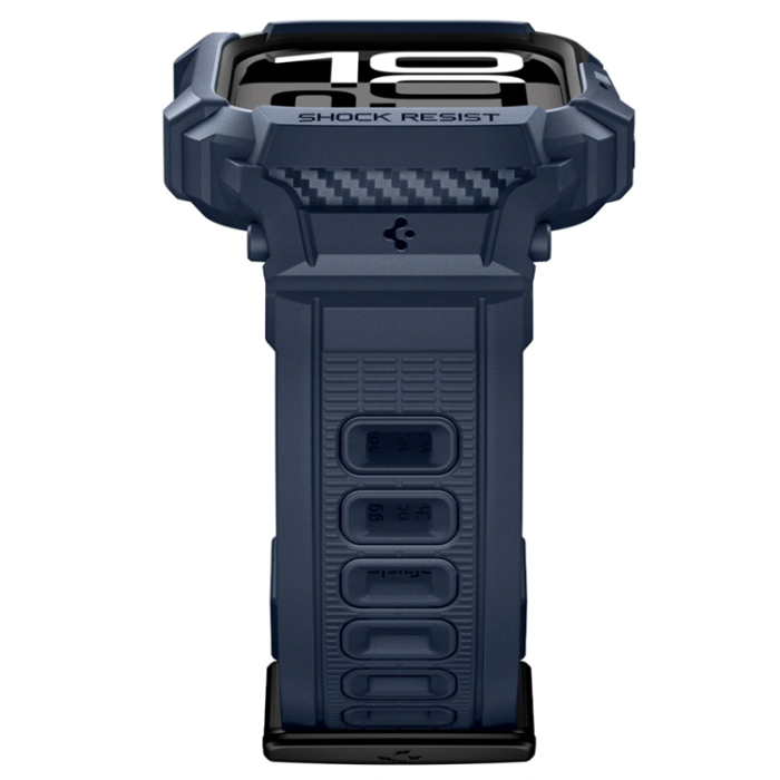 Spigen - Spigen Apple Watch 42mm Series 10 Skal Rugged Armor Pro - Marinblå