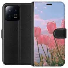 iSecrets - Pl&aring;nboksfodral till Xiaomi 13 med Rosa Tulpaner