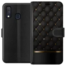 Gustaf - Pl&aring;nboksfodral till Samsung Galaxy A40 med Luxury Opulence