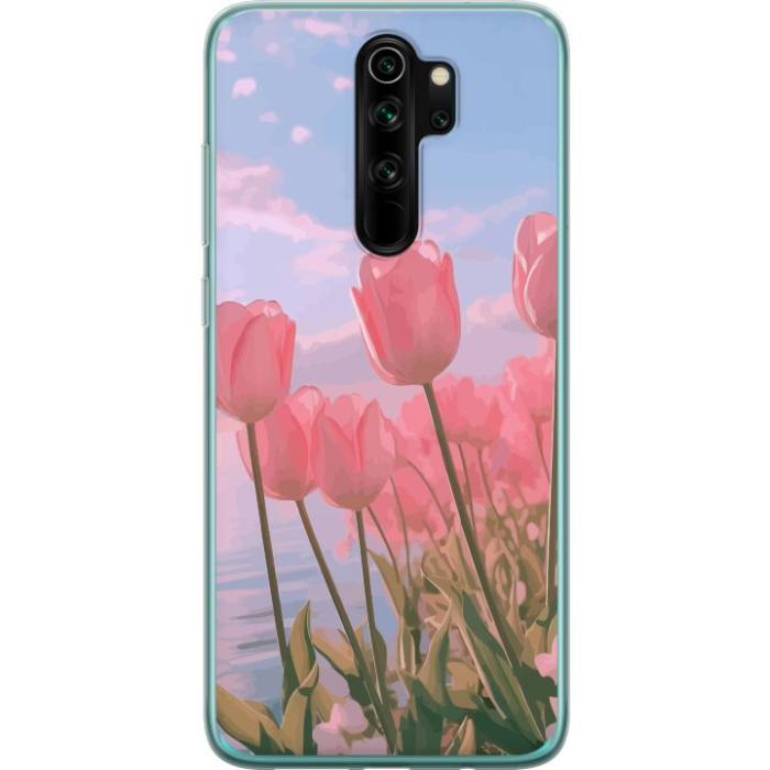 iSecrets - Mobilskal till Xiaomi Redmi Note 8 Pro med Rosa Tulpaner