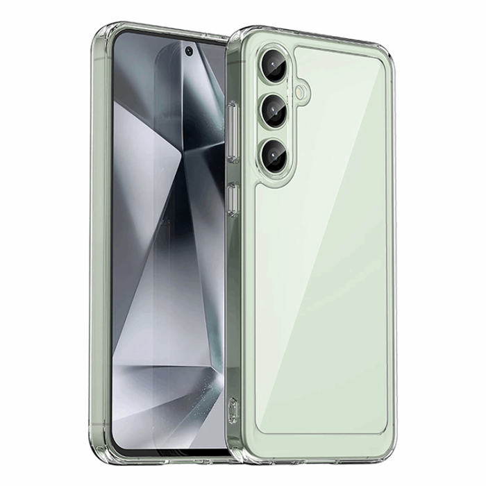 OEM - Galaxy S24 FE Mobilskal Outer Space med Ram - Transparent