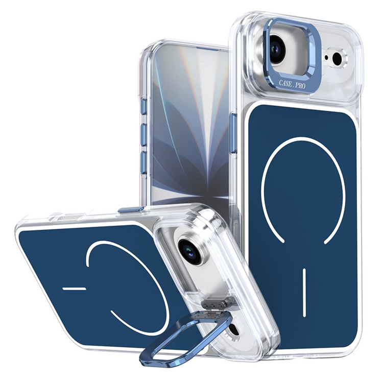 iPhone Air Mobilskal MagSafe Lens Kickstand TPU + PC - Blå (Blå) | 2353 | AlltMobil
