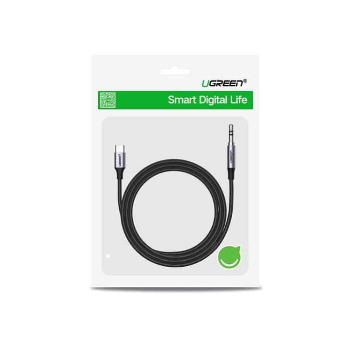 Ugreen - Ugreen Audio 3.5 mm Mini jack Typ-C Kabel 1m - Svart