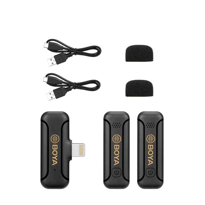 BOYA - BOYA Trådlöst Mikrofonsystem x2 BY-WM3 För Lightning