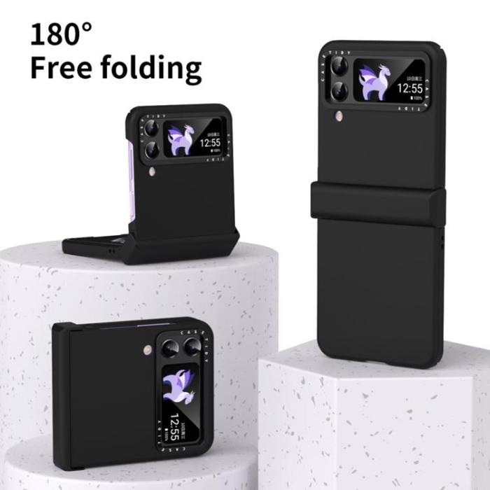 A-One Brand - Galaxy Z Flip 4 Skal Lens Hinge Folding - Svart
