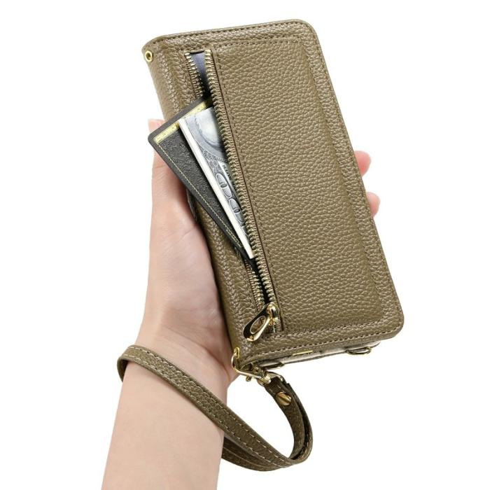 ESEBLE - ESEBLE Mobilfodral för Samsung Galaxy S26 Plus Konstläder med spegel - Brun