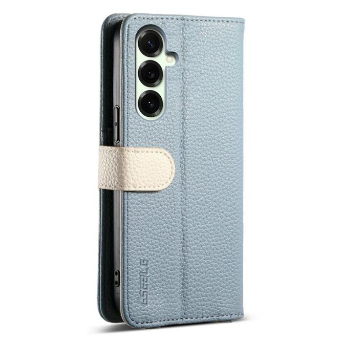 ESEBLE - ESEBLE Mobilfodral för Samsung Galaxy S26 Plus Konstläder med spegel - Ljusblå