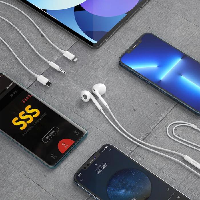 Dudao - Dudao In-Ear Hörlurar med USB Typ-C Kontakt - Vit