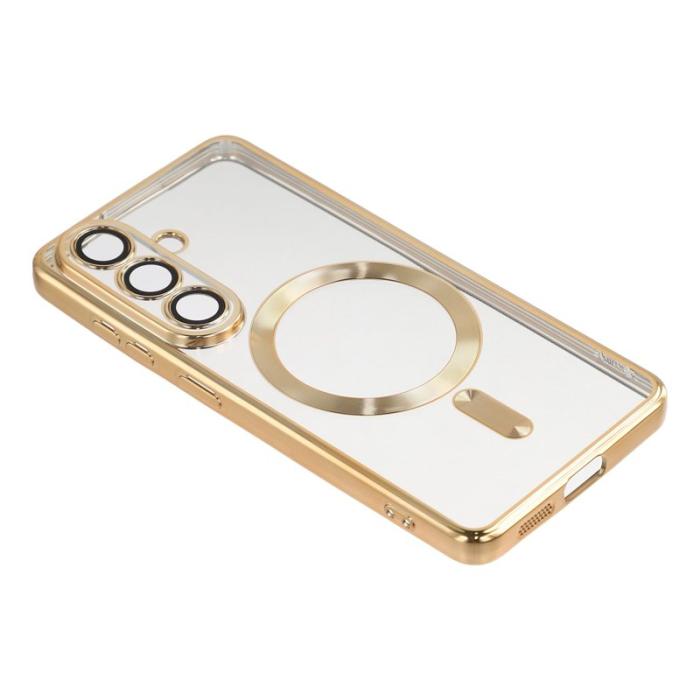 X-Level - X-Level Mobilskal för Samsung Galaxy S26 Plus Magnetiskt TPU Transparent - Guld