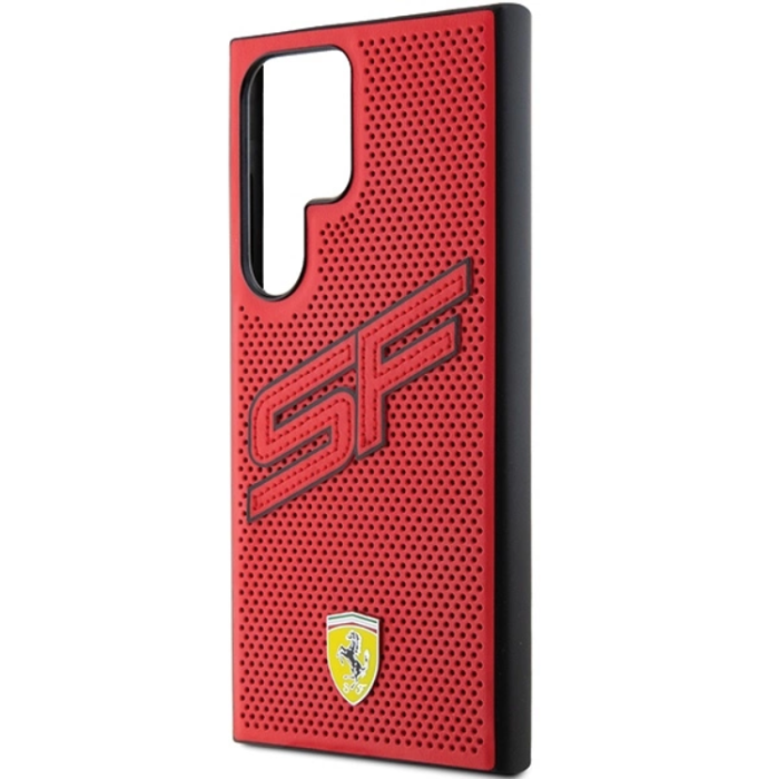 Ferrari - Ferrari Galaxy S24 Ultra Mobilskal Big SF Perforated - Röd