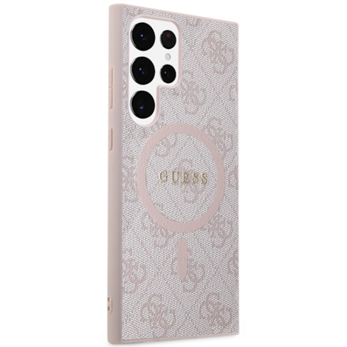 Guess - Guess Galaxy S24 Ultra Mobilskal Magsafe Collection - Rosa