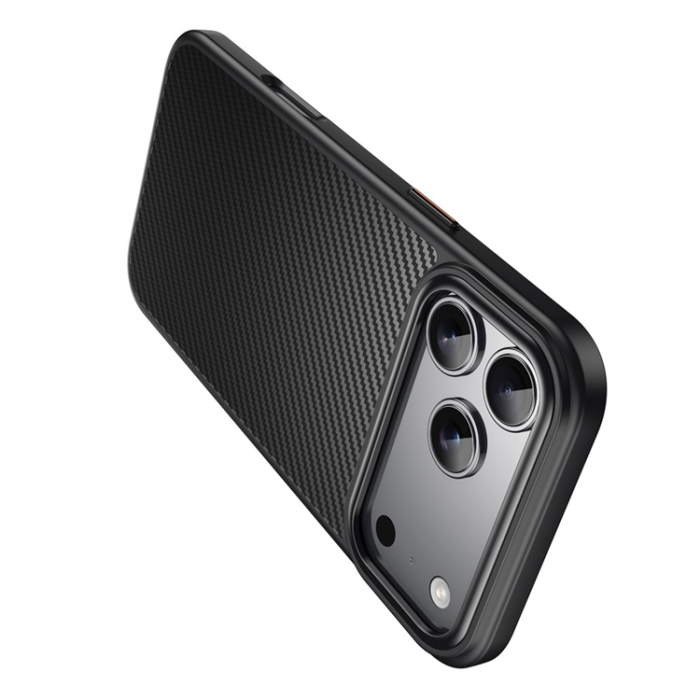 A-One Brand - iPhone 17 Pro Max Mobilskal MagSafe Carbon Fiber - Svart