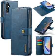 DG.MING - DG.MING Galaxy A34 5G &Auml;kta L&auml;der Pl&aring;nboksfodral Detachable Magnet Bl&aring;