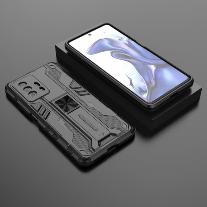 A-One Brand - Hybrid Kick Stand Skal Xiaomi 11T / 11T Pro - Svart