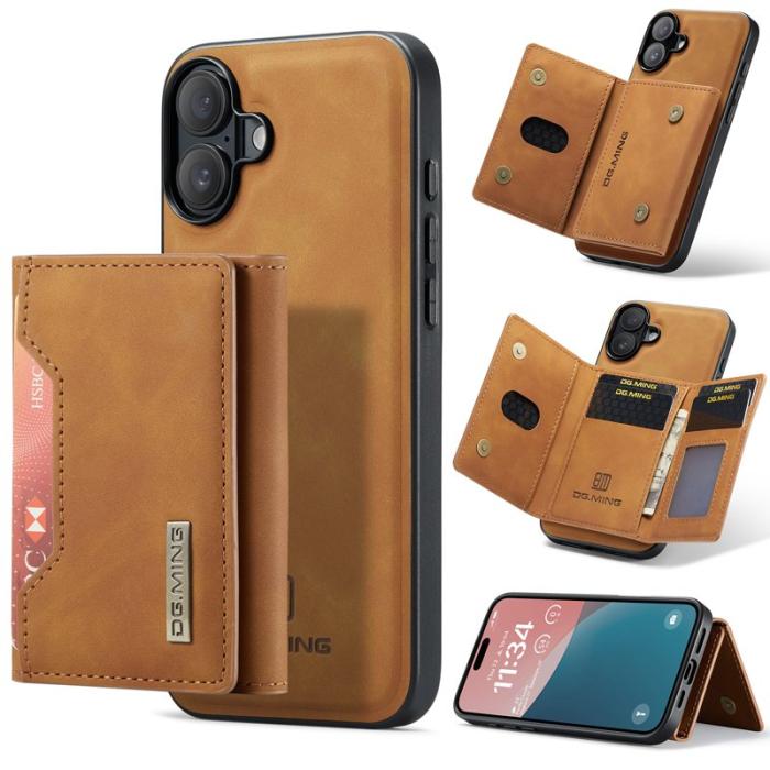 DG.MING - DG.MING M2 Series Mobilskal till iPhone 17 PU + PC + TPU - Brun