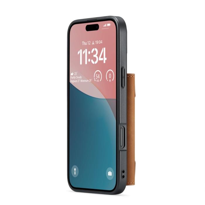 DG.MING - DG.MING M2 Series Mobilskal till iPhone 17 PU + PC + TPU - Brun