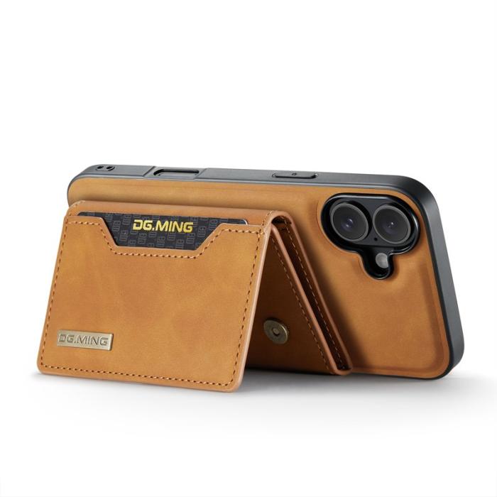 DG.MING - DG.MING M2 Series Mobilskal till iPhone 17 PU + PC + TPU - Brun