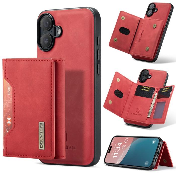 DG.MING - DG.MING M2 Series Mobilskal till iPhone 17 PU + PC + TPU Röd