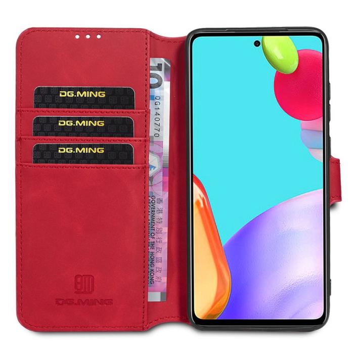 DG.MING - DG.MING Retro Mobilskal för Samsung Galaxy A52/A52s 5G - Röd