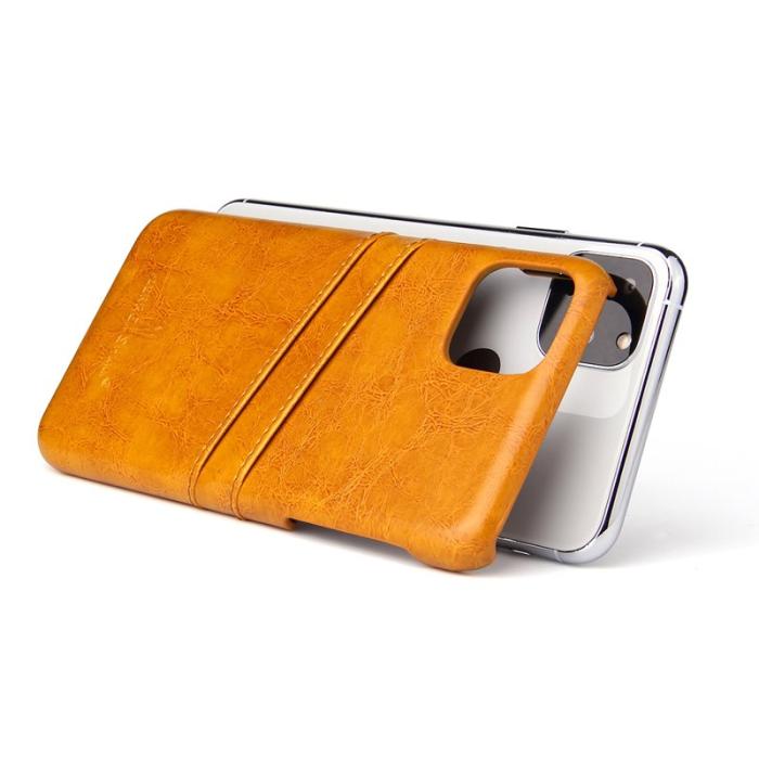 FIERRE SHANN - FIERRE SHANN iPhone 11 Fodral KonstLäder - Gul