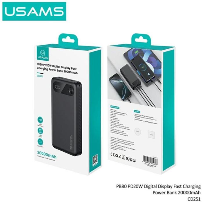 USAMS - USAMS Powerbank 20000mAh 20W PB80