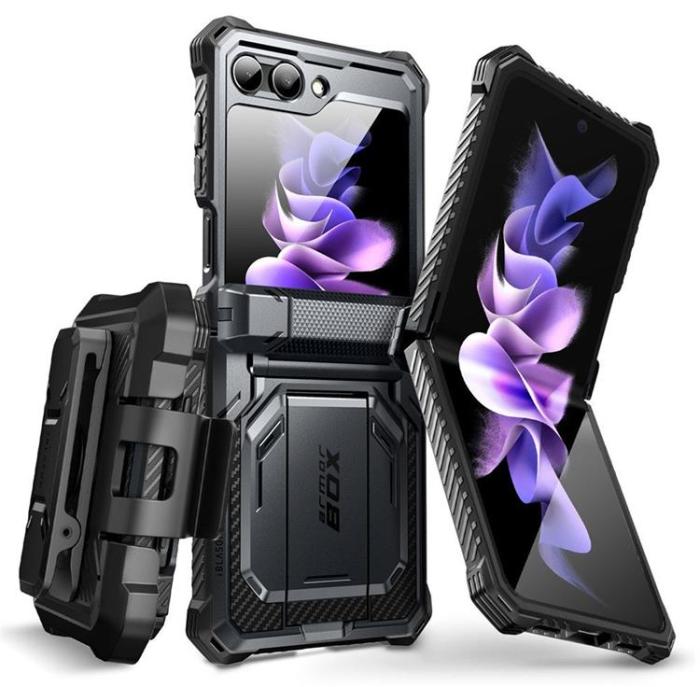 UTGATT - SupCase Galaxy Z Flip 5 Mobilskal Armorbox - Svart